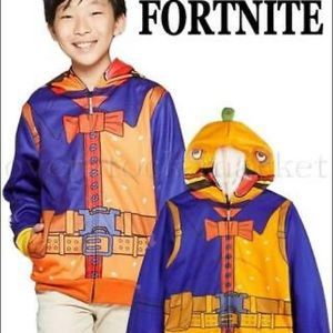 Beef Boss Cosplay Hoodie Zip Front Sweatshirt | Fornite